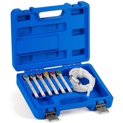 Brake Bleeder Wrench Set, Brake Bleeding Wrench Set with Non-Return Check Val...