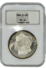 1880 S MORGAN MS-66 ULTRA GEM W ELEGANT RAINBOW TONING IN NGC FATTY (OH)