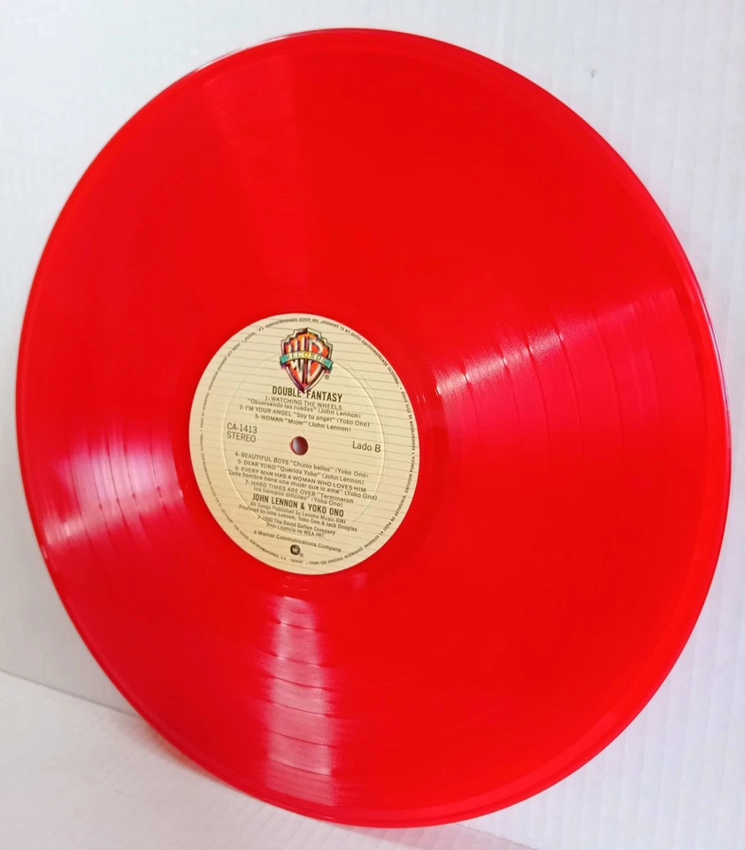 THE BEATLES John Lennon - Red Wax El Salvador RARE - Image 2 of 4