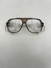 Vintage Hudson Z-87 317012 Safety Glasses Gradient Brown Shield Full Rim 145mm