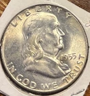 1955 BEN FRANKLIN HALF DOLLAR, VERY NICE!