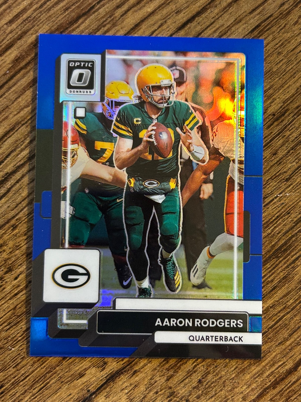 2022 Panini Donruss Optic Blue Prizm /179 Aaron Rodgers #70
