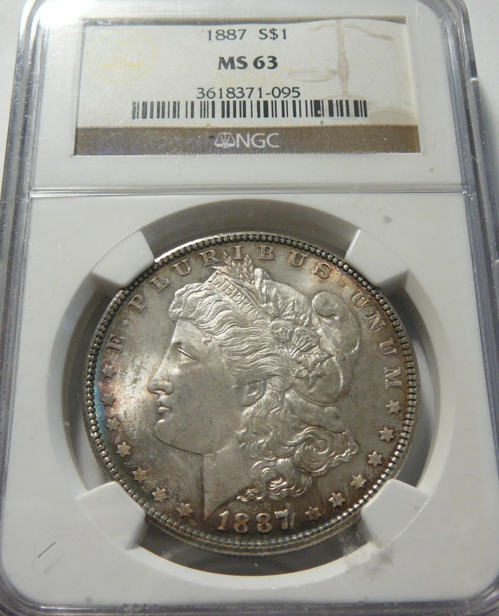 MS 63 Graded 1887 Year Morgan US Dollars (1878-1921) for sale | eBay