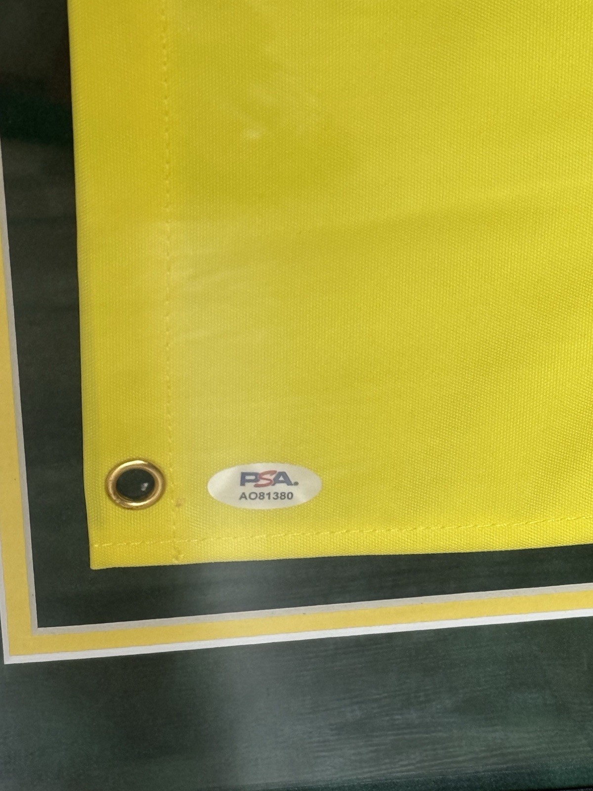 Scottie Scheffler Signed 2022 Masters Flag Professionally Framed PSA DNA COA  view 5