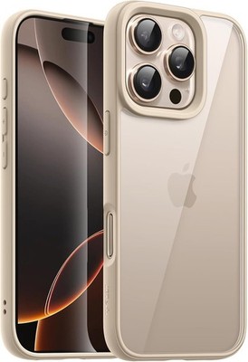 JETech Hülle für iPhone 16 Pro Max 6,9 Zoll, Stoßfest Handy Bumper Cover, Einfarbig