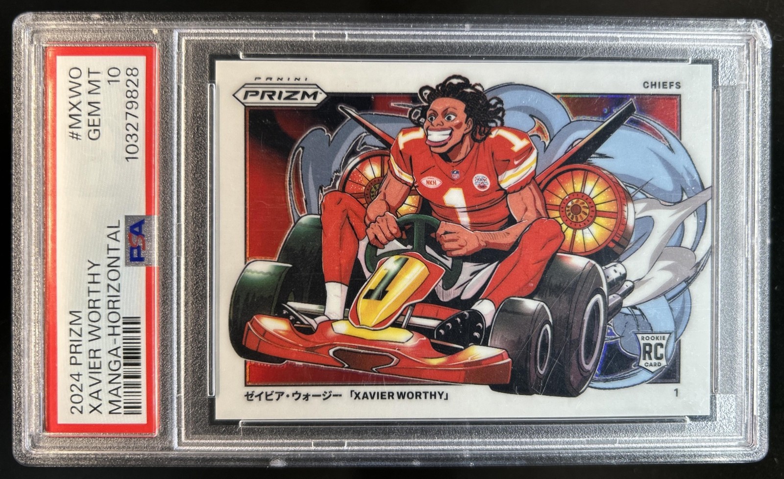Xavier Worthy Panini Prizm Manga #MXWO Horizontal