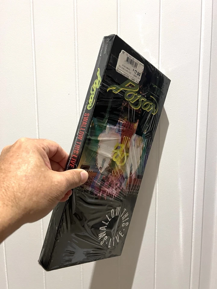 POISON “SWALLOW THIS LIVE” LONG BOX -2CD Factory SEALED w/retail Sticker - Image 2 of 4