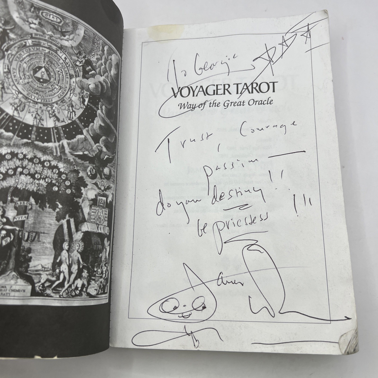 Voyager Tarot: Way of the Great Oracle [Paperback] Signed Wanless, James