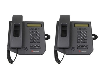 2x Polycom CX300 USB Phone with Headset for Microsoft Lync