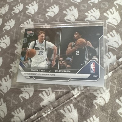 ROOKIE 2025-26 COOPER FLAGG TOPPS NOW NBA FINALS   DYLAN HARPER BASKETBALL CARD
