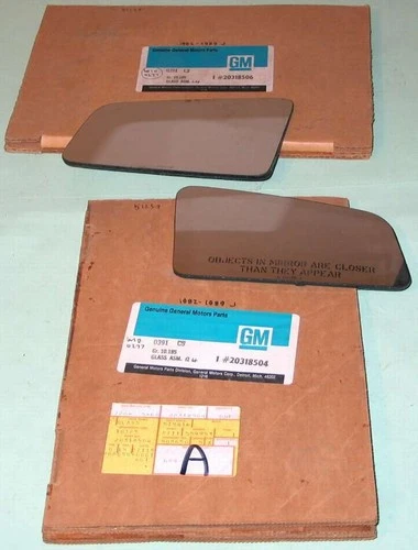 1982-1989 Cavalier Cimarron Skyhawk Sunbird NOS mirror glass 20318504