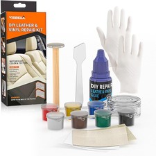 Visbella  Kit di Riparazione Universale per Sedili Auto, Tessuti e Pelle