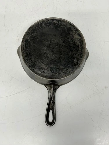 Vtg Antique "Wagner" Sidney O Block 6 Cast Iron Skillet Frying Pan Heat Ring
