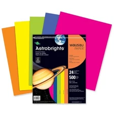 Astrobrights Cover Stock Paper - For Laser Print - 8.50" X 11" - 24 Lb -