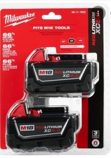 Milwaukee M18 RedLithium XC5.0 18V 5.0Ah Li-Ion Battery 48-11-1852 2-Pack