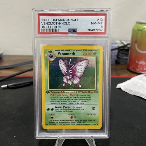 Venomoth (1st Edition) graded PSA 8 for sale on eBay