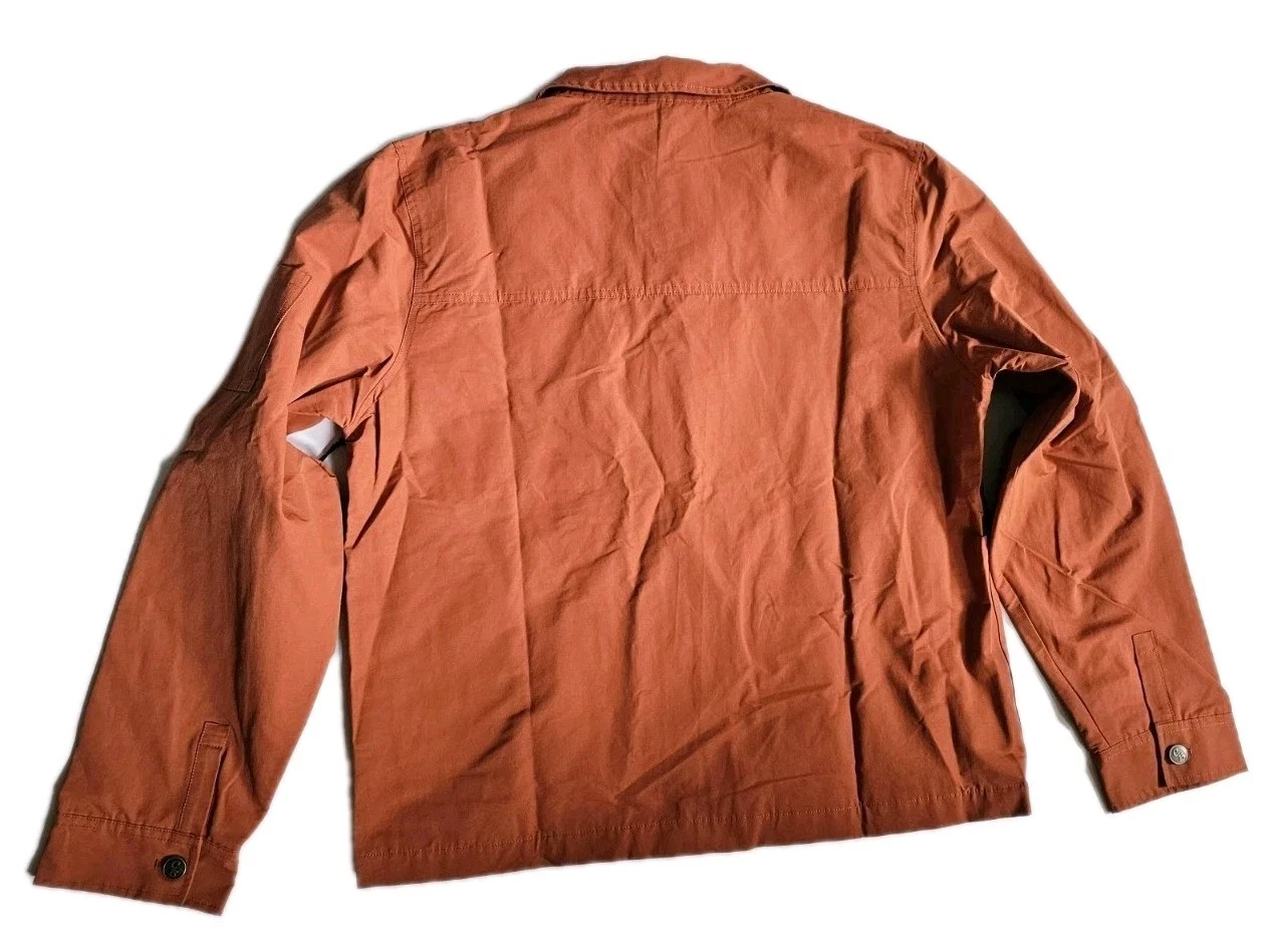 C'est Bon Work Jacket Burnt Orange Zip Up Men's SZ XL Urban Mod Work Chore Nwt - product detail image 2