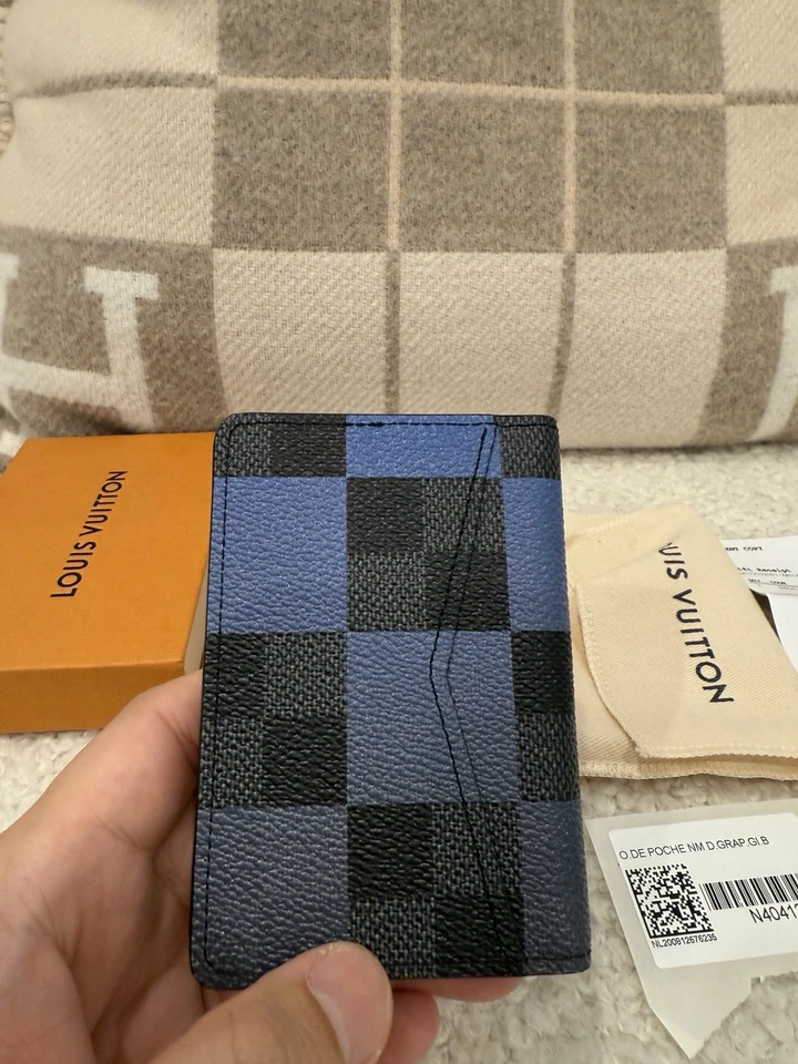 Louis Vuitton POCKET ORGANIZER Damier Graphite Canvas Virgil Abloh wTags, France - Image 4 of 4
