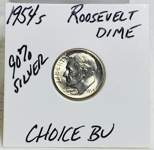 1954 S Roosevelt Dime CHOICE BU ! .99 Cents Shipping!