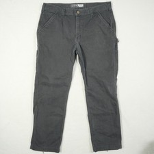 Carhartt Relaxed Fit Work Pants Charcoal Black Mens 36x30 Utility Twill B0324