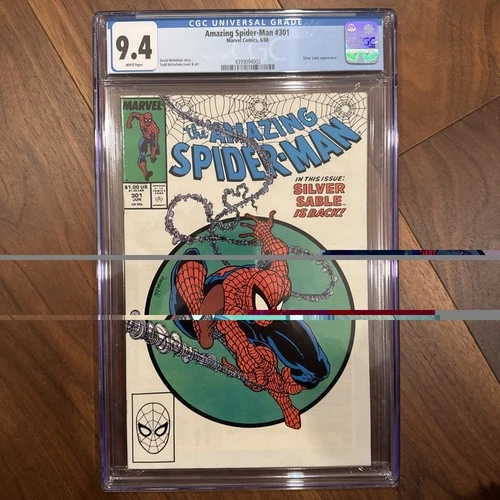 The Amazing Spider-Man #301 CGC 9.4 White Pages Marvel 6/88