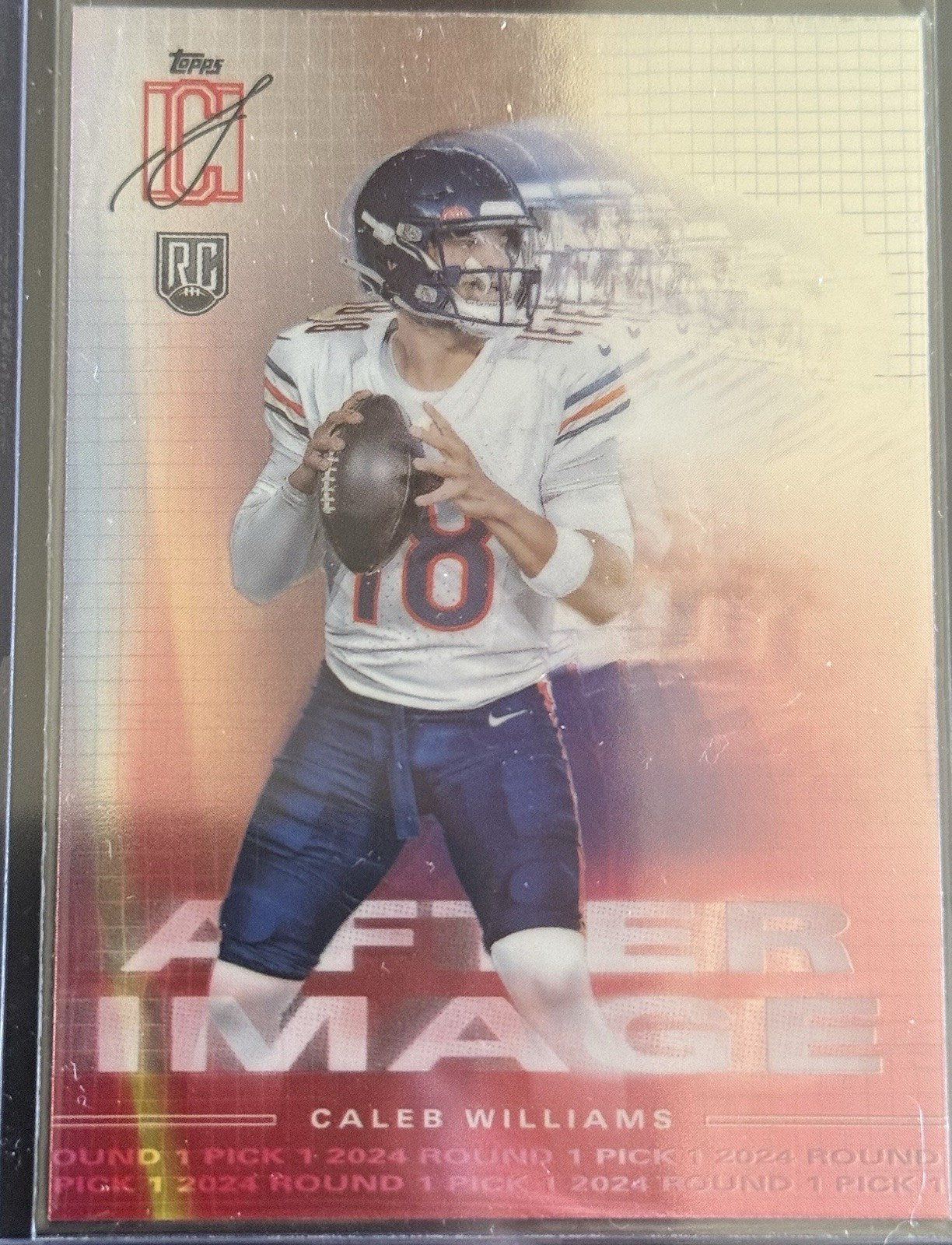 2024 Topps Football Signature Class Caleb Williams After Image #AI-6 RC