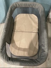 Baby Elegance Kangu Foldable Crib, Grey.