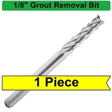 1/8" Grout Removal Bit Tool - 1 Piece - for Dremel Rotozip Premium Carbide