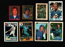 George Brett 1981 1982 1986  1987 1989 1990 1991 Topps Sticker Baseball Cards