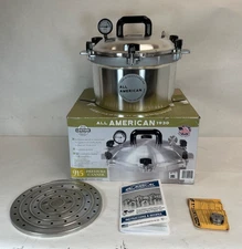 Used -All American 1930 15.5 qt. Pressure Cooker with 1 Rack -FREE S/H