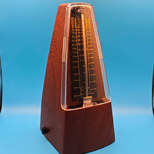 Mechanical Metronome Brown Plastic 40-208 BPM 0/2/3/4/6 Beats 23460