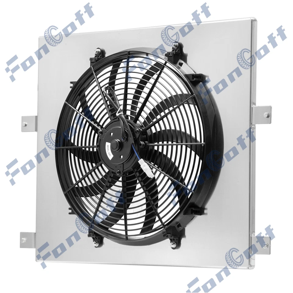 Aluminum Shroud+Fan For 2005-2010,2009 Jeep Commander Grand 2006-2010 Cherokee Foto 3 de 4