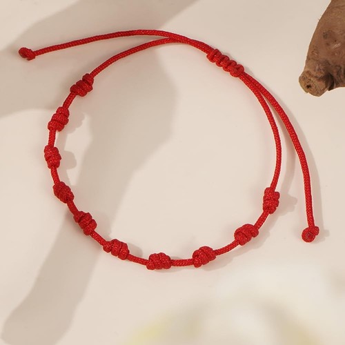 Red String Kont Bracelets for Women Men Protection, Handmade Good Luck Mexican T - Picture 5 of 6
