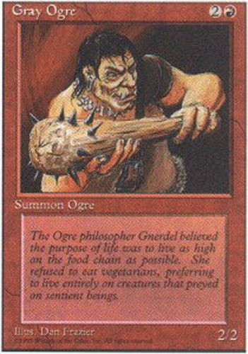 FBB Korean Gray Ogre ~ Moderately Played 4th Edition Fourth
