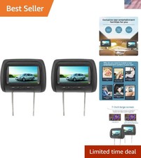 Luxury 7-Inch Dual LCD Video Monitors for Universal Car Entertainment Experience