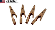 Solid Copper Alligator Clips 4pc 2-inch Crocodile Jaw 2in (50mm)