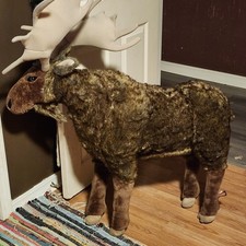Melissa  Doug Giant Moose 8815 Wired Plush Stuffed Animal JUMBO 38x40"