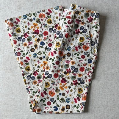 Rachel Antonoff Mike Pant Pressed Flowers Wide Leg High Rise Pants Size 4