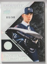 2024-25 EXQUISITE COLLECTION ROOKIE DRAFT DAY BRAD LAMBERT 015/349 WINNIPEG JETS