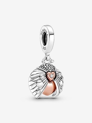 Pandora Club 2022 Ladybird & Heart Dangle Charm Bicolor S925 ALE 