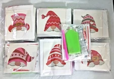 Diamond Painting kits. Lot of 12 complete sets. small gnomes. beginners
