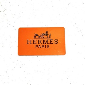 Hermes Paris Authenticity Card Plastic with Logo Credit Card Size 3.25"x2" Used