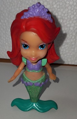 Disney Princess Mini Toddler Doll Ariel Glitter Tail 3'' Sparkle Little Mermaid