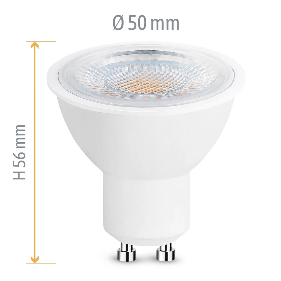 6 Stück LumiFLEX LED GU10 Leuchtmittel Strahler 5W drei Lichtfarben 3CCT Birne - Bild 3 von 4