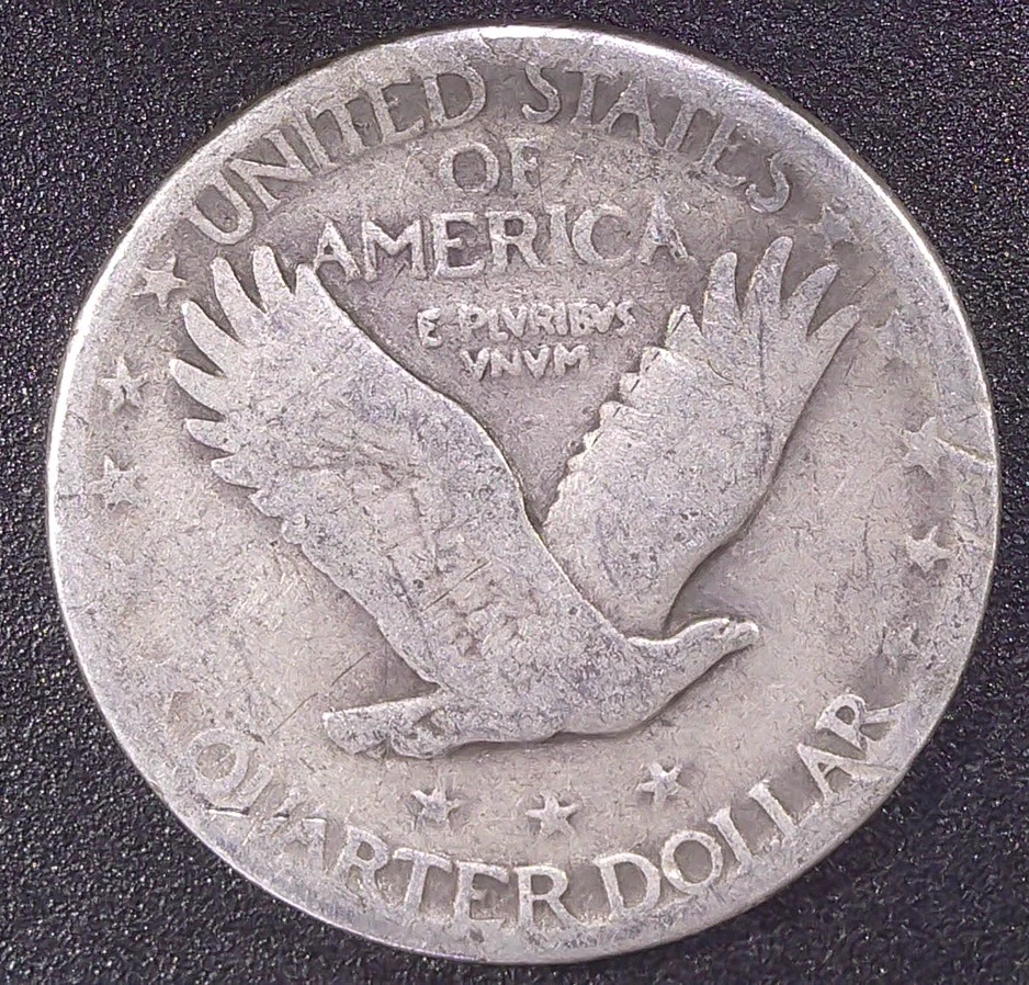 1929 Standing Liberty Quarter 90% SILVER Circulated - Image 2 of 2