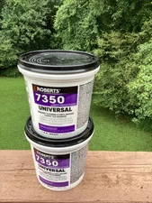 2X ROBERTS Universal Flooring Adhesive 1 Qt. Vinyl Laminate Self-adhesive Tiles