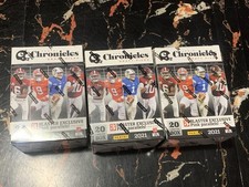 lot of 3 2021 chronicles draft picks football blaster boxes