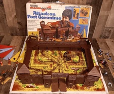 Vintage Aurora Attack On Fort Geronimo Imagin-Action Not Complete w/Box Read