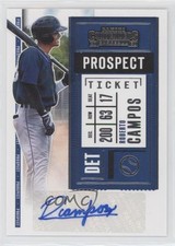 2020 Panini Contenders Prospect Ticket 2 Roberto Campos #PT2-RC Auto 0z0n