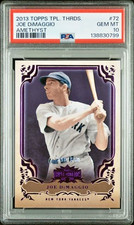 2013 JOE DiMAGGIO TOPPS TRIPLE THREADS AMETHYST 396/650 POP 1 PSA 10 HOF YANKEES